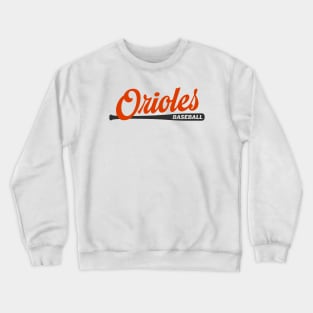 Orioles Baseball Bat Crewneck Sweatshirt